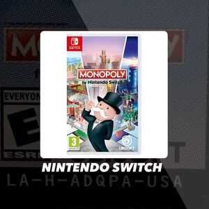 EUC Nintendo Switch Monopoly Video Game